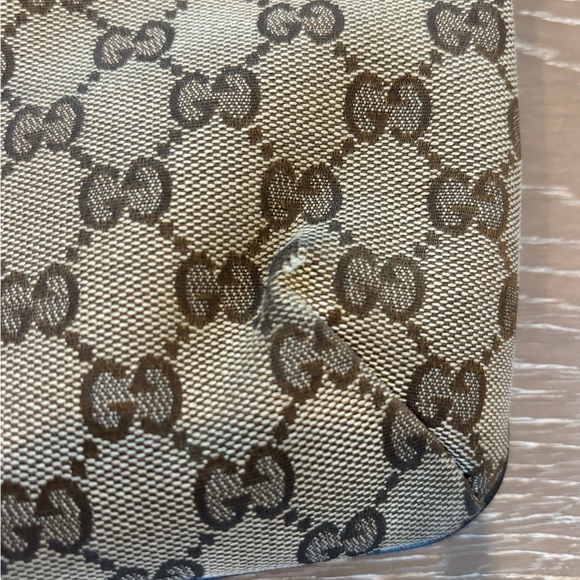 Gucci Beige and Brown GG Pattern Messenger Bag - Picture 13 of 13